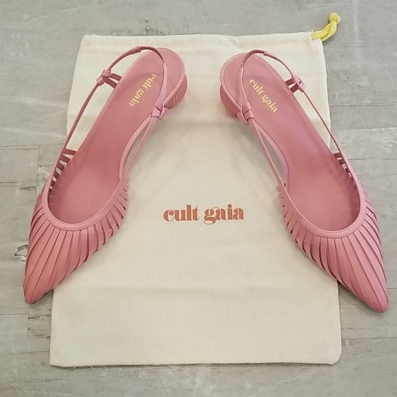 💕CULT GAIA💕 Alia Slingback Mule Heels ~ Pink - Picture 13 of 16